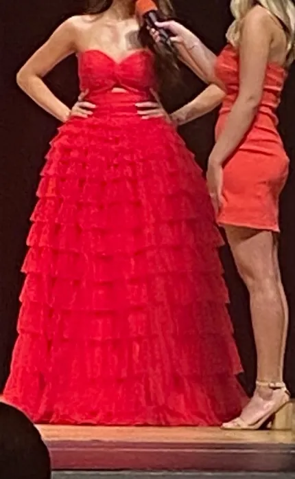 Camille La Vie Red prom / pageant dress - Image 3