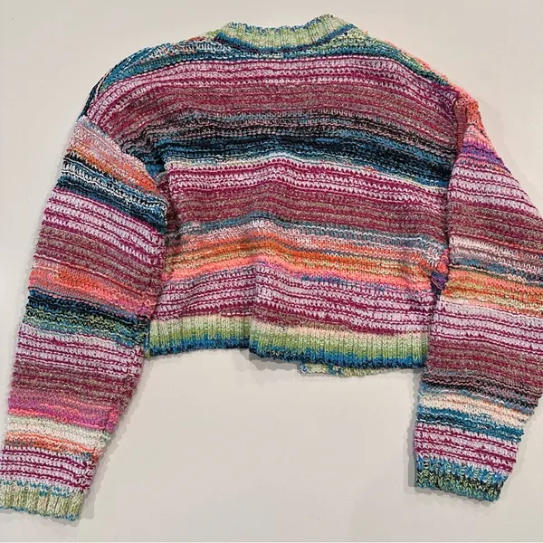 Wild Fable Colorful Knit Cardigan Size Medium - Image 2