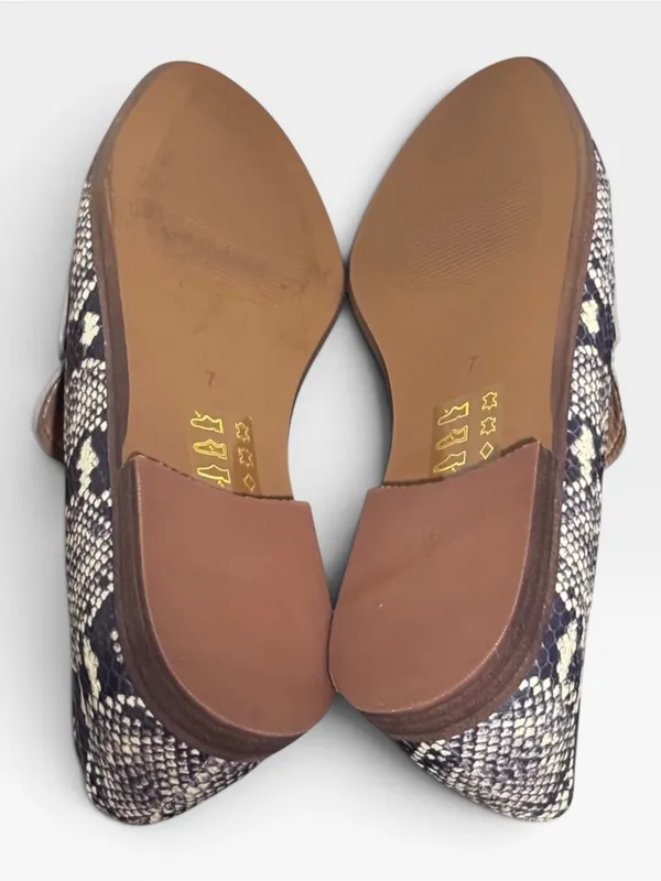 Madewell Alex Snakeskin Embossed Leather Loafers Size Women’s 7 - Image 7