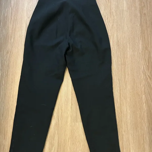 Zara Black High Rise Trousers - Image 2