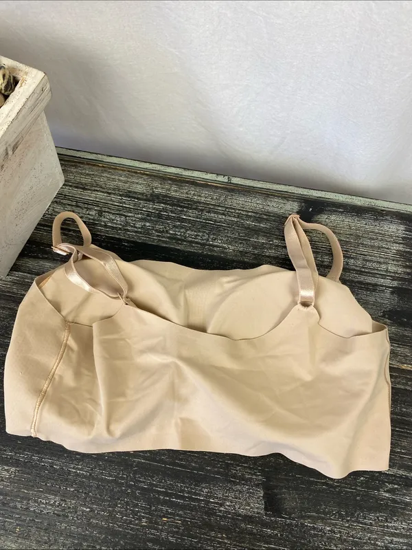 Calvin Klein Nude Seamless Wire Free Bralette Bra L - Image 2