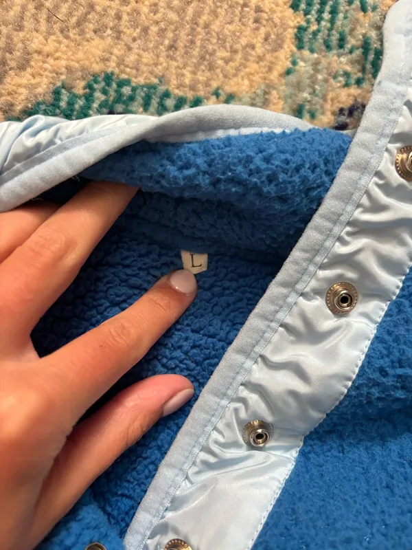 Blue Fleece Pullover Size M - Image 3