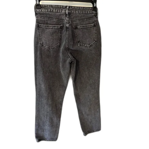 PacSun Mom Jeans Size 26 Black Gray Wash High Rise Straight Leg - Image 11