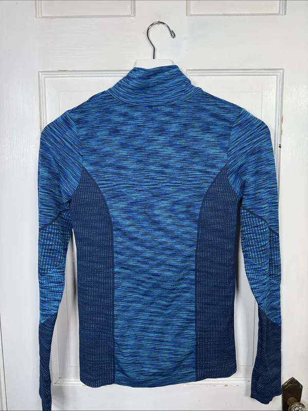 Athleta Flurry Half-Zip Athletic Training Blue Pullover W2421 Sz XS - Image 5