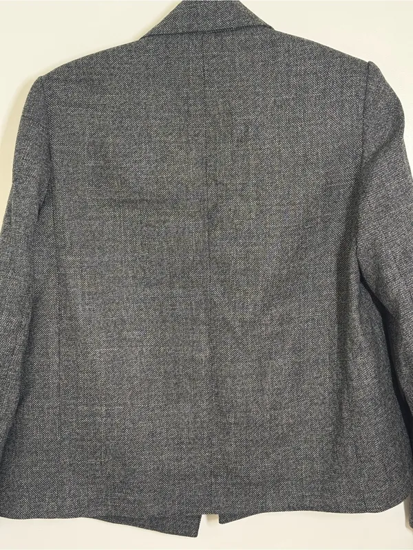 Zara 100% WOOL STRUCTURED BLAZER ZW COLLECTION sz 12 - Image 14