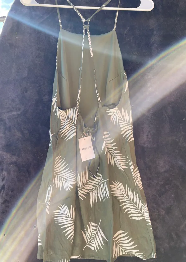 Olive Green Dress Size M - Image 2
