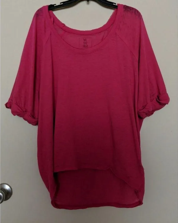 Free People Moonlight Tee Shirt Boatneck Slouchy Cotton M NWOT - Image 7