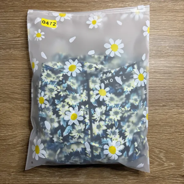 Motel Floral Mini Dress Womens XS Blue Black Puff Sleeve Ruched Cottagecore EUC - Image 8
