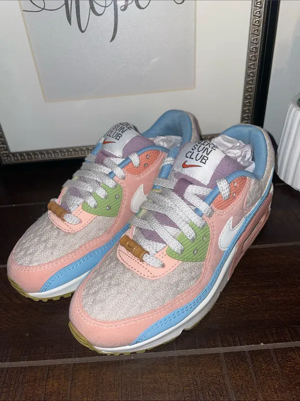 Nike Air Max 90 SE “Sun Club Multi” Women’s Sneakers Size 6 (DJ9997-100) - Image 3