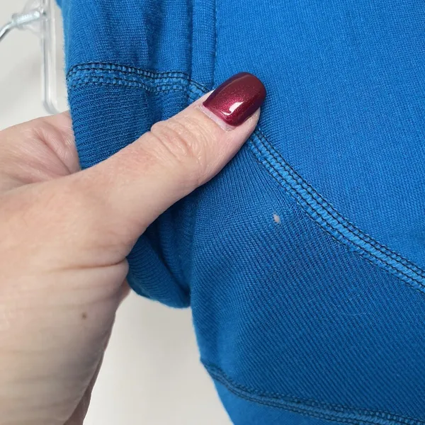 Smartwool Size S Blue Womens 1/2 Half Zip Pullover Merino Wool *small hole - Image 7
