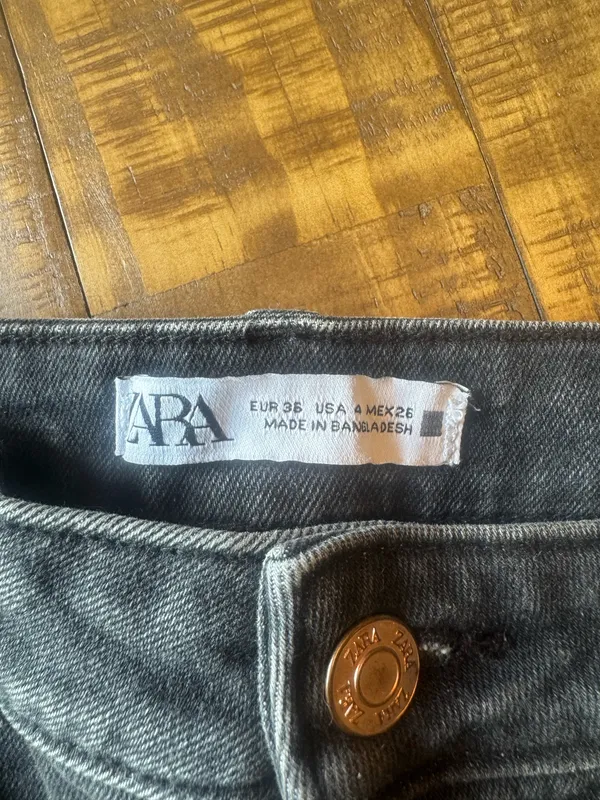 ZARA High-Waisted Mini Flare Jeans - Image 5