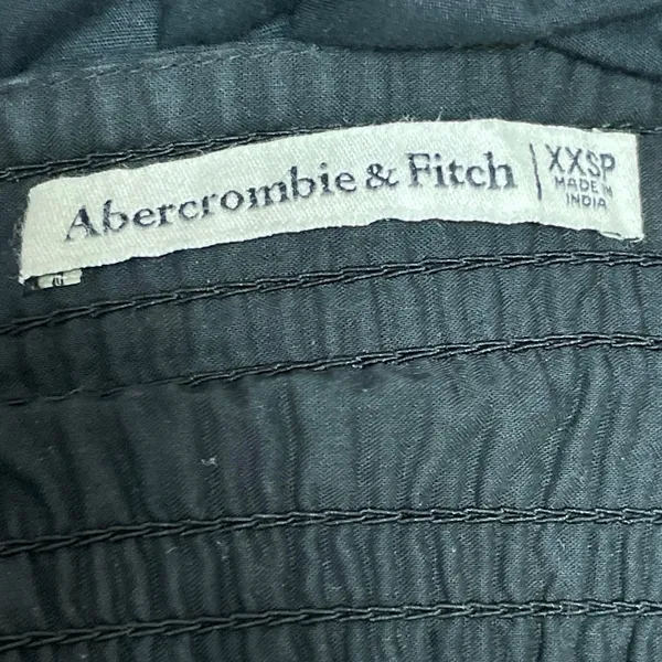 Abercrombie & Fitch Black Ruffle Sweetheart Tiered A Line Midi Dress Size XXSP - Image 4