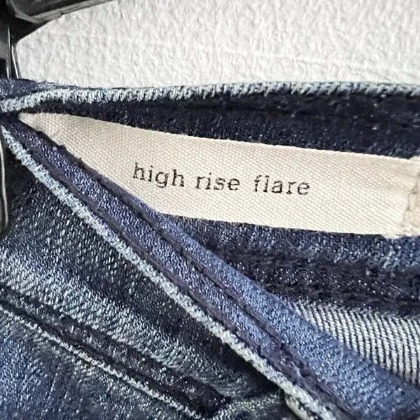 Anthropologie Flare Jeans Size 27 Denim high rise Blue - Image 9
