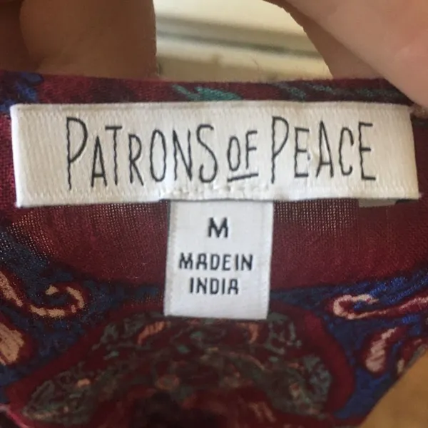 Patrons of Peace whimsical babydoll boho top - Image 3