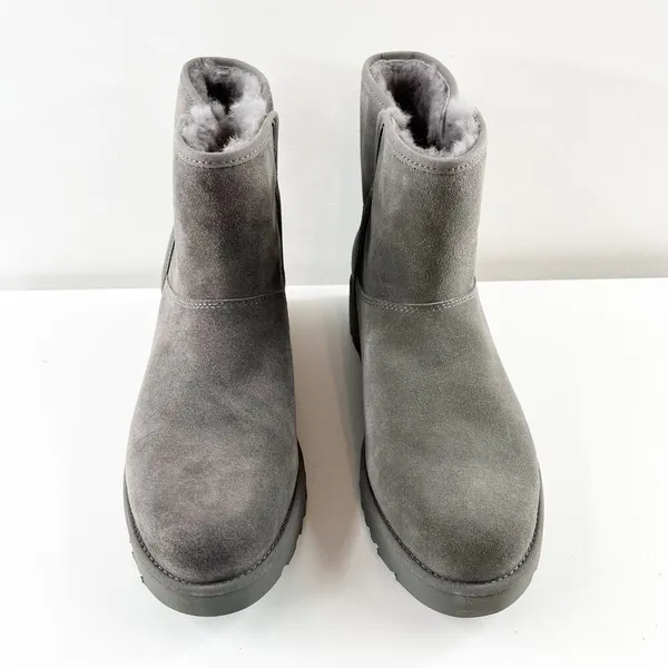 UGG Ankle Shearling Kristin Snow Boots Booties Gray 8.5 - Image 7