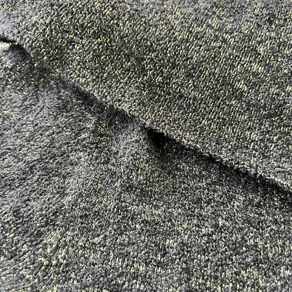 Cache Off-Shoulder‎ Cowl Neck Knit Metallic Sweater Small Black Gold Stretchy - Image 4