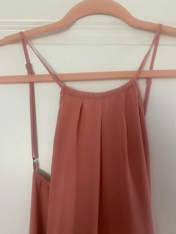 Abercrombie Salmon Cocktail Dress Size L - Image 4