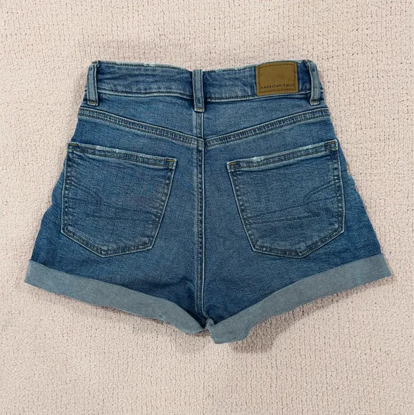 American Eagle High-Waisted Denim Shorts - Image 4