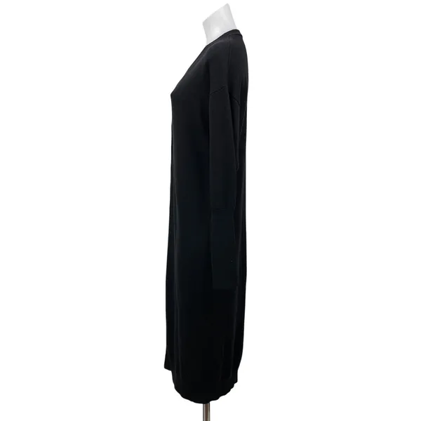 Aritzia Wilfred Utopia 100% Merino Wool Black Long Sleeves Sweater Dress Size XS - Image 2