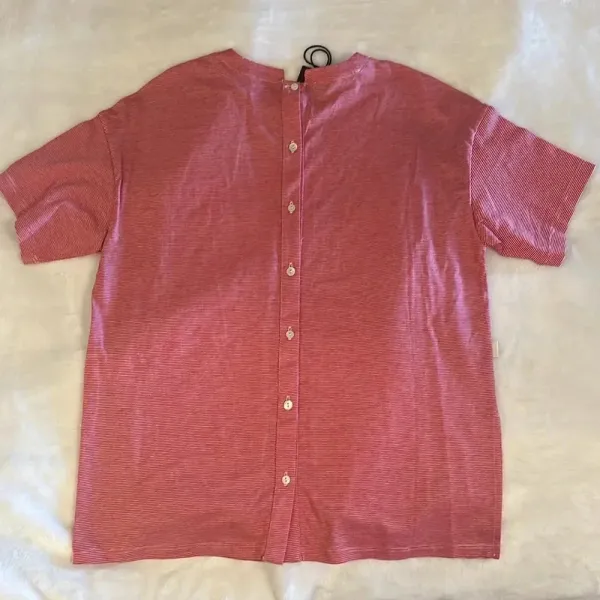 NWT Truenyc striped t shirt in S. Red/white stripes - Image 4