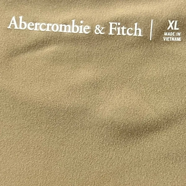 Abercrombie & Fitch Square Neck Top Womens XL Tan Long‎ Sleeve Stretch Essential - Image 5