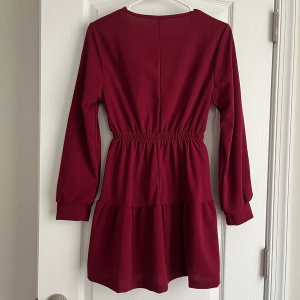 Burgundy dress Red - Image 5