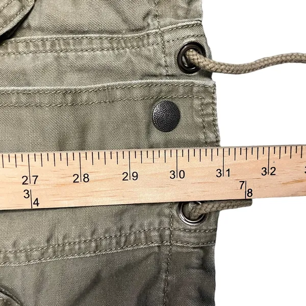 Eddie Bauer Womens Army Green Cargo Pocket Jacket Size Small - Image 9