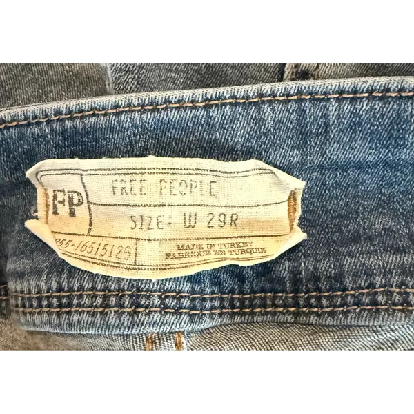 Free People‎ Womens 29R Just Float On Flare Jeans Blue High Rise Stretch Denim - Image 5