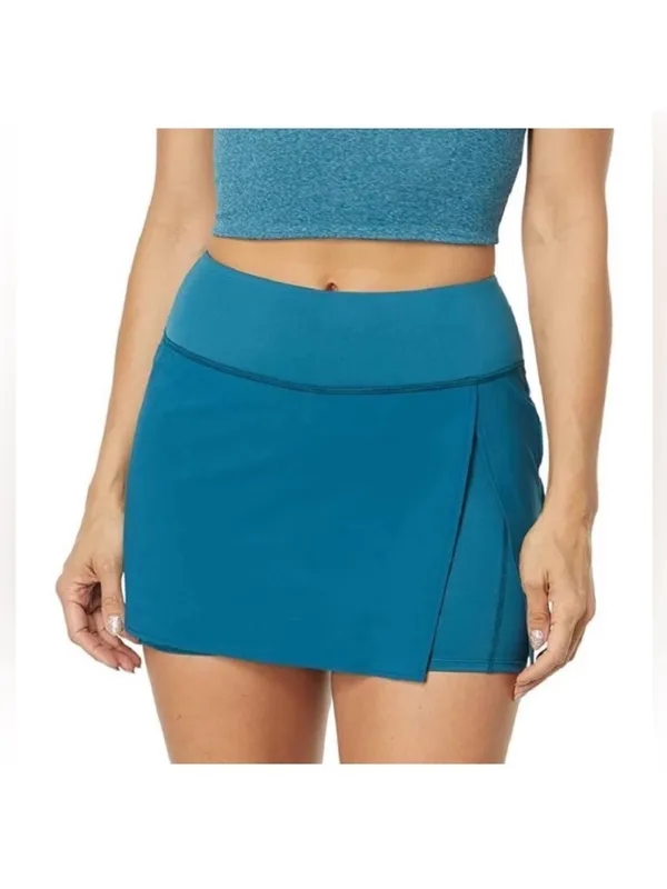 The North Face Teal Mini Skort with Side Slit Size XL - Image 2