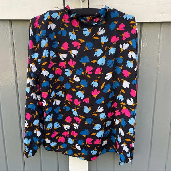 J. Crew‎ Factory Floral Blouse - Image 2