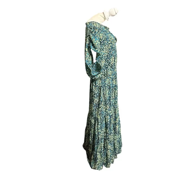 Steve Madden Teal Floral Maxi Dress - Image 3