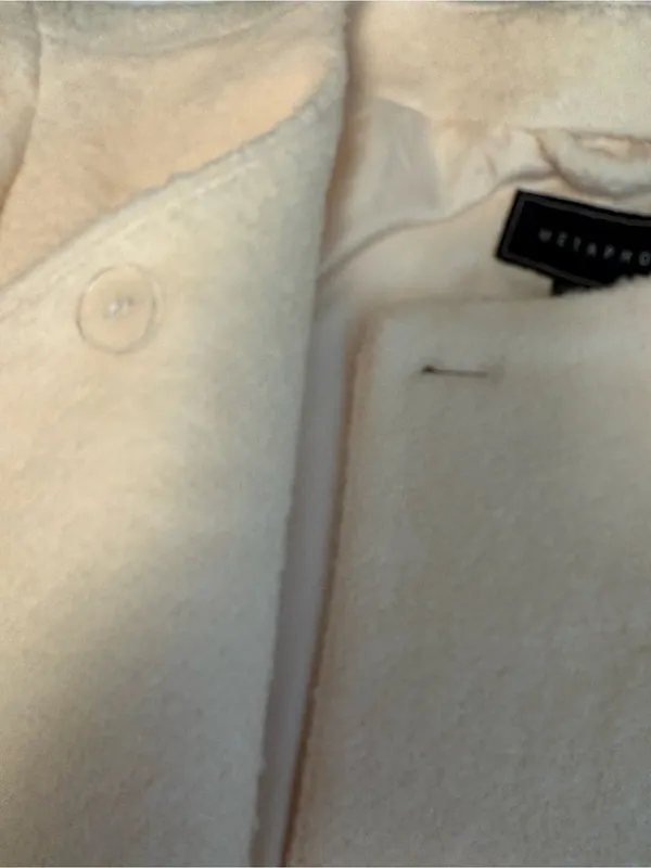 Metaphor Women's Asymmetric Zip Wool-Blend Coat in Light Blush - Image 15