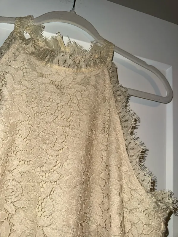 Cream lace top - Image 3