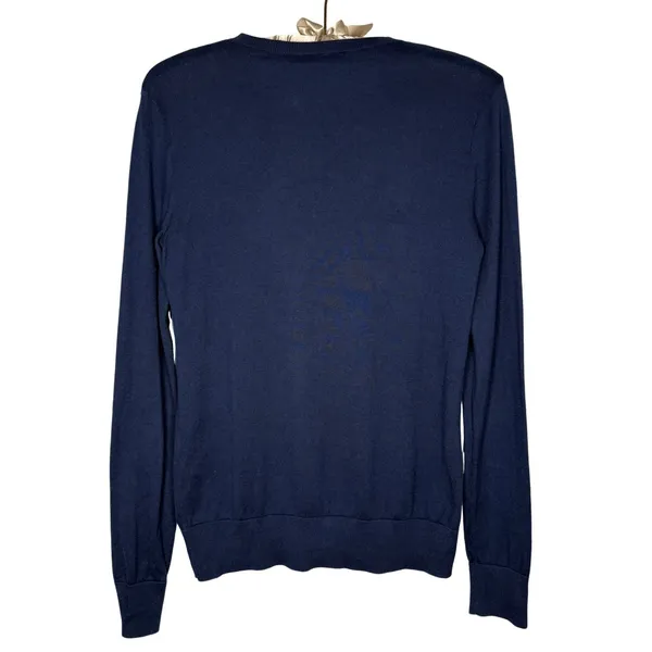 Polo Golf Ralph‎ Lauren Sweater V-Neck 100% Cotton Women Small Minimalist Preppy - Image 2