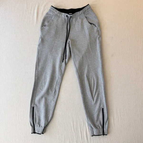 Tna Aritzia Jogger Sweatpants Womens XXS Grey Ankle Zip Drawstring Athletic - Image 2