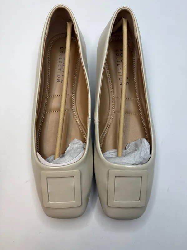 Journee Collection Women's Zimia Buckle Square Toe Ballet Flats- Size 9 - Image 4