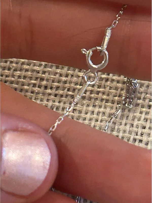 Lot a801 size 16 inch chain 1.5 pendant 925 sterling silver necklace pendant - Image 5
