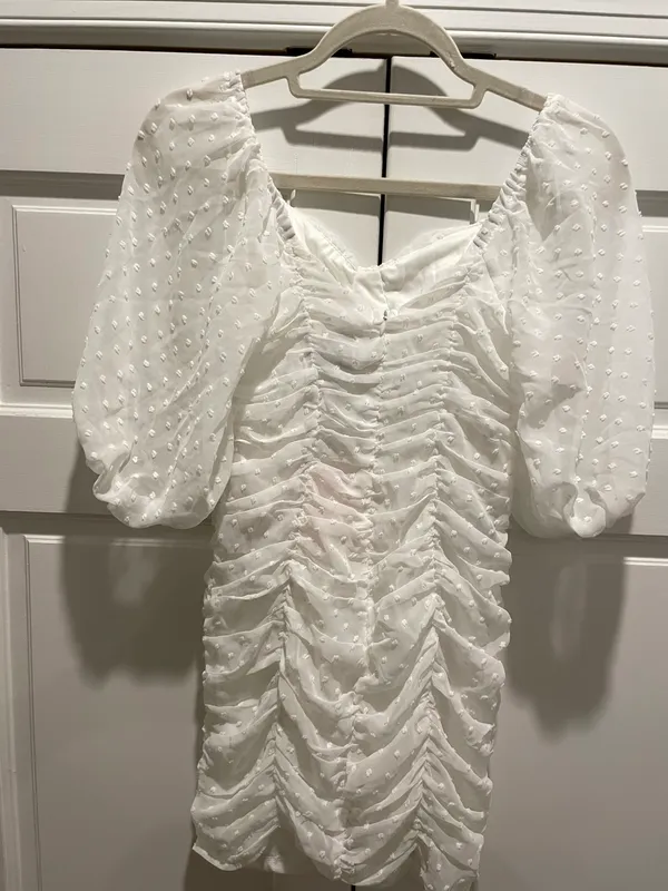 Hello Molly Mini White Dress - Image 3