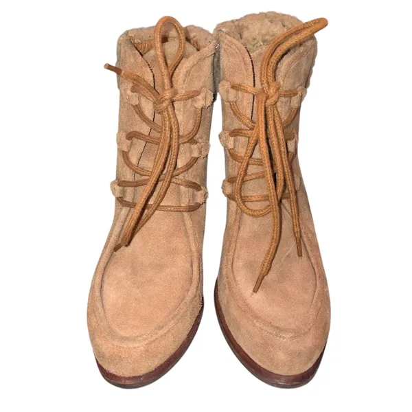 Ugg Analise Suede Lace Up Booties Boots Shoes 6.5 - Image 2
