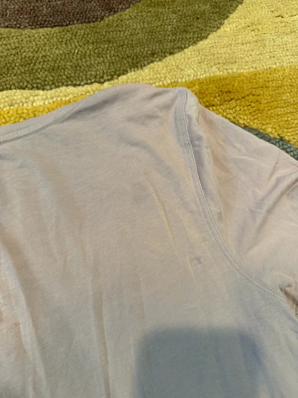 Lululemon Love V Neck Tee Shirt Short Sleeves Pima Cotton Grey Women’s Size 8 - Image 6