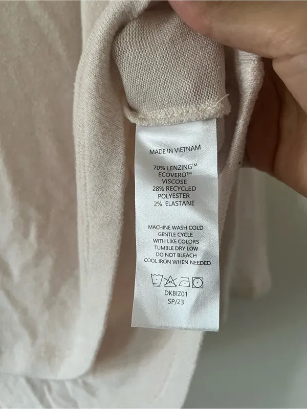 Quince Pink Lightweight Crewneck Sweater Medium Balletcore Capsule Wardrobe Cozy - Image 4
