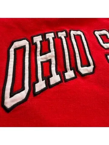 Vintage Y2K Steve & Barry’s Ohio State Buckeyes Appliqué Crewneck Sweatshirt XXL - Image 3