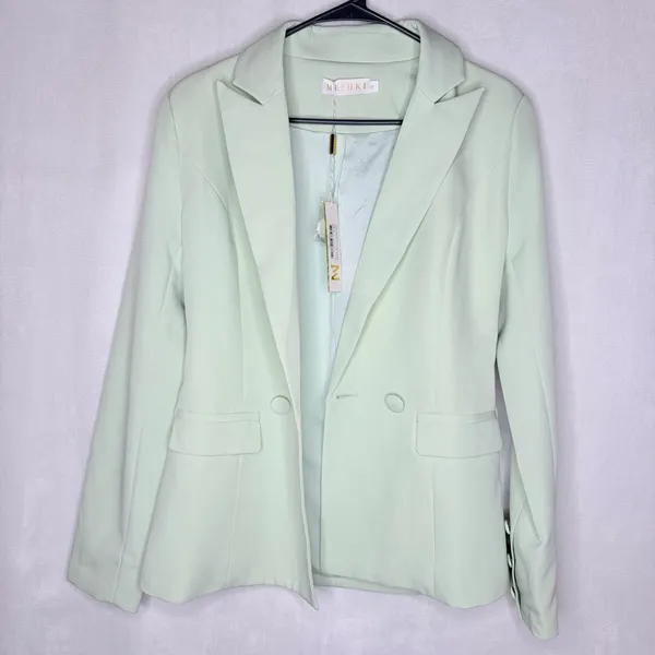 Meshki Pistachio Charlize Double Breasted Blazer - Image 9