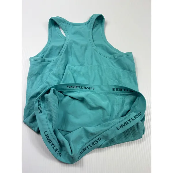 Athleta Limitless Tank Top Racerback Athletic Sleeveless Teal Activewear S‎ - Image 5