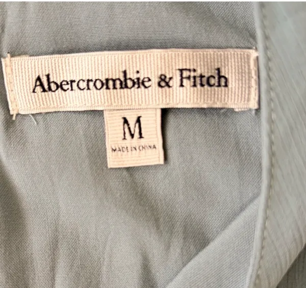 Abercrombie & Fitch Dusty Teal A-Line Sleeveless Mini Dress - Image 5