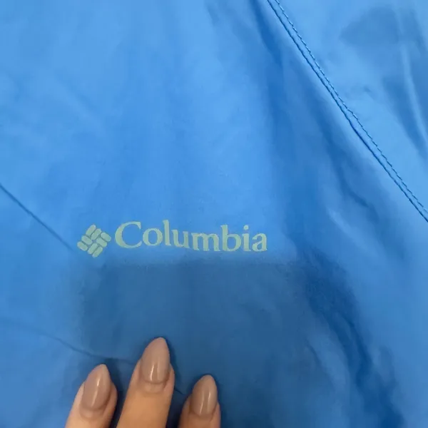 Columbia‎ | Women's Blue Full Zip Mesh Lined Hooded Windbreaker Jacket, Size M - Image 3