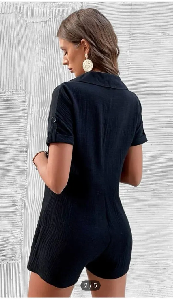 Black Romper Size M - Image 2