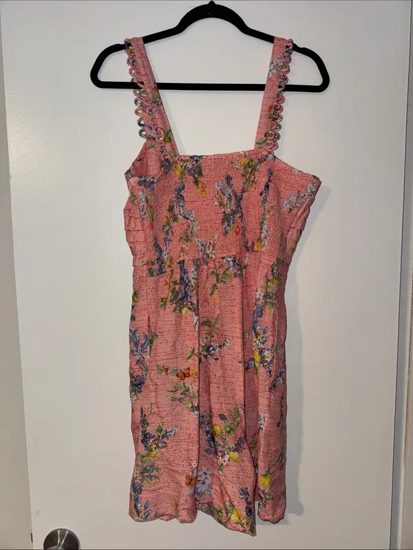 Ranna Gill Floral Linen Romper NWT Size Medium - Image 10