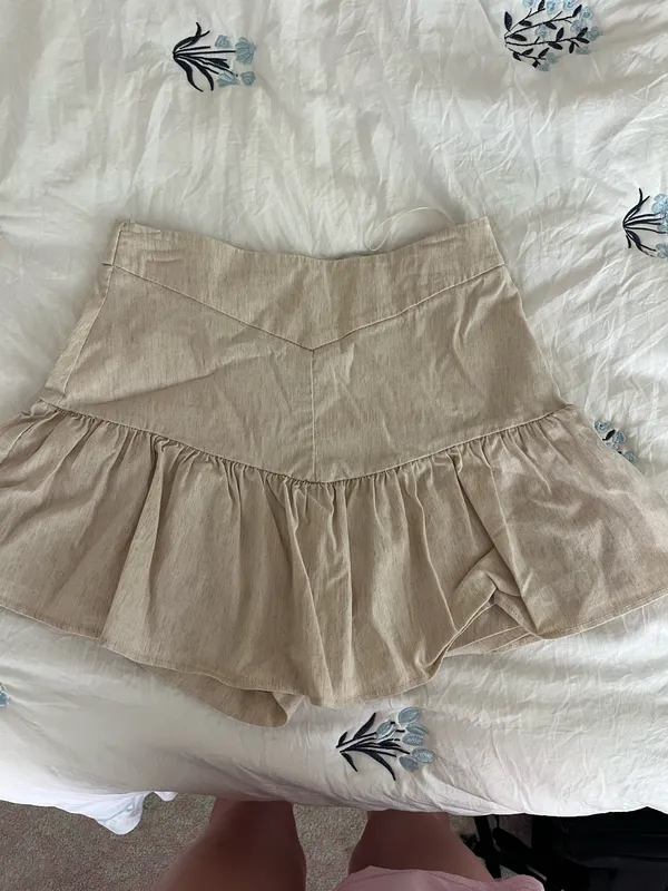 ZARA Tan Skirt Mini - Image 3