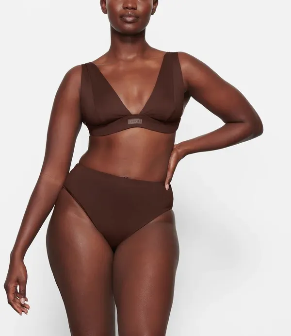 SKIMS Cocoa Bikini Top - Image 2